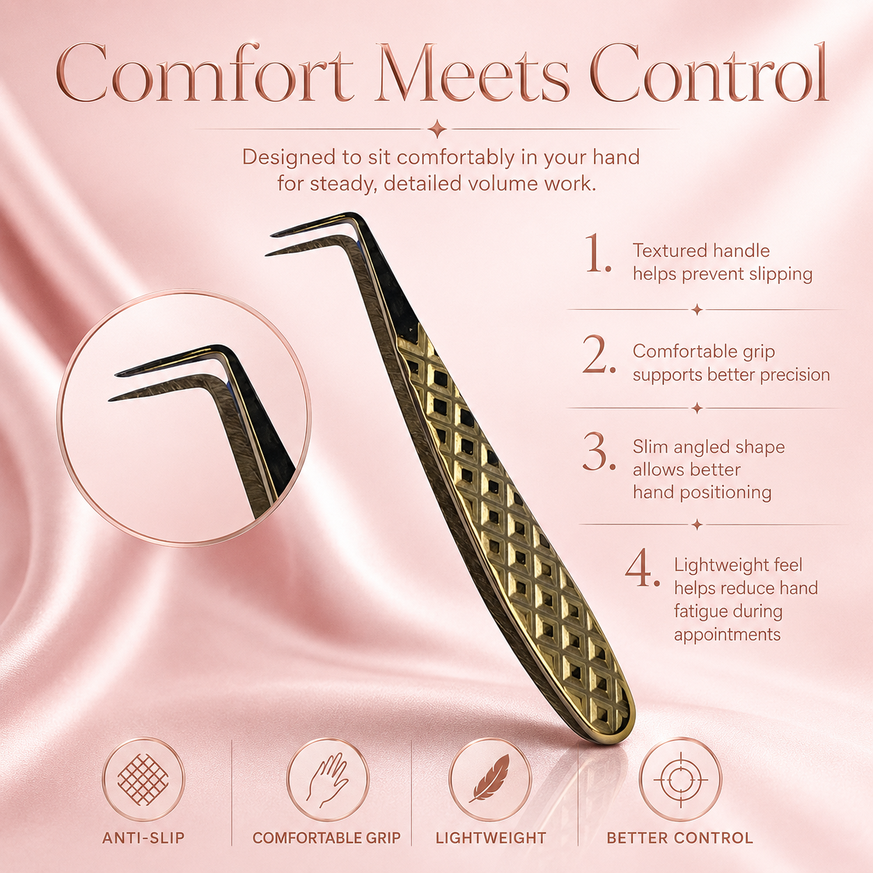 90 Degree Volume Lash Tweezer