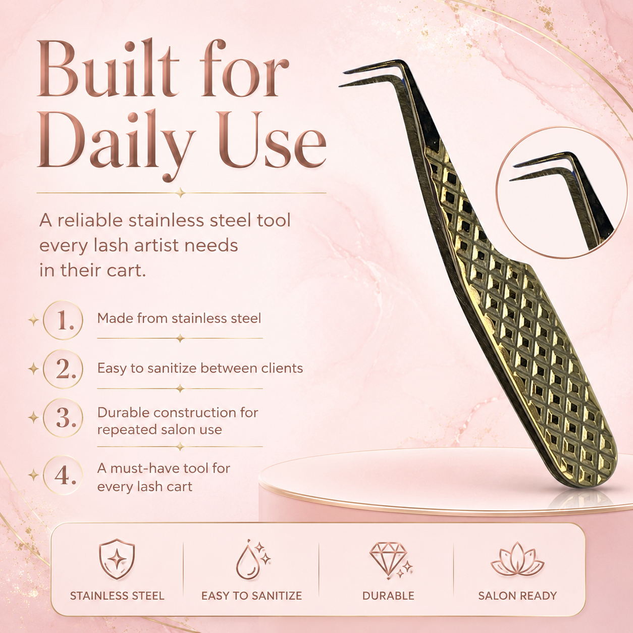 90 Degree Volume Lash Tweezer
