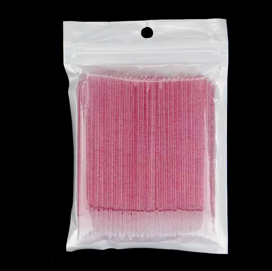 Pink Disposable Microbrushes - 100PCS