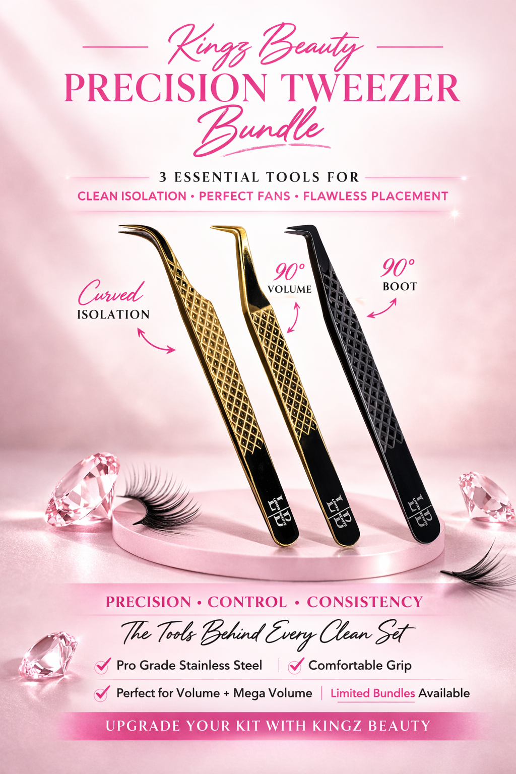 Tweezer Bundle - 3PCS